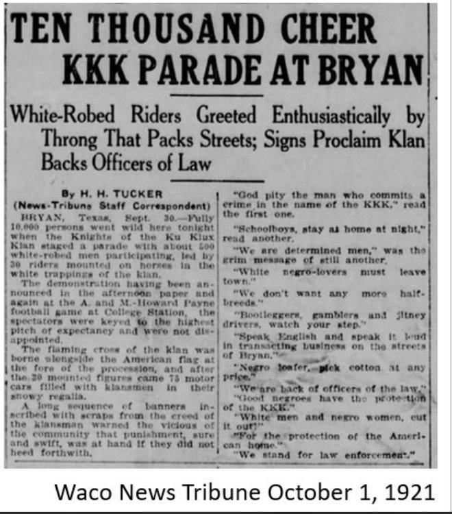 Bryan KKK rally story.jpeg